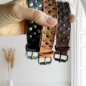 Studded Buckle Ankle Straps